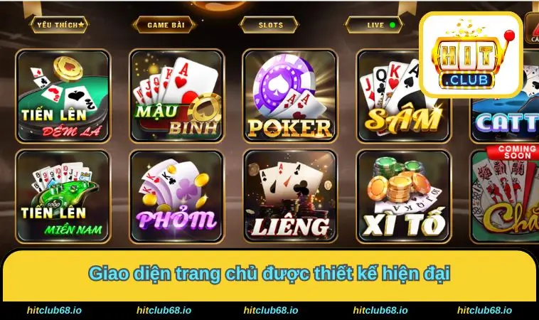 Giao diện trang chủ thiết kế bắt mắt