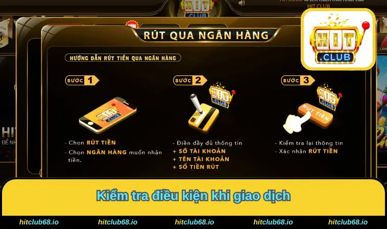 Kiểm tra điều kiện khi giao dịch
