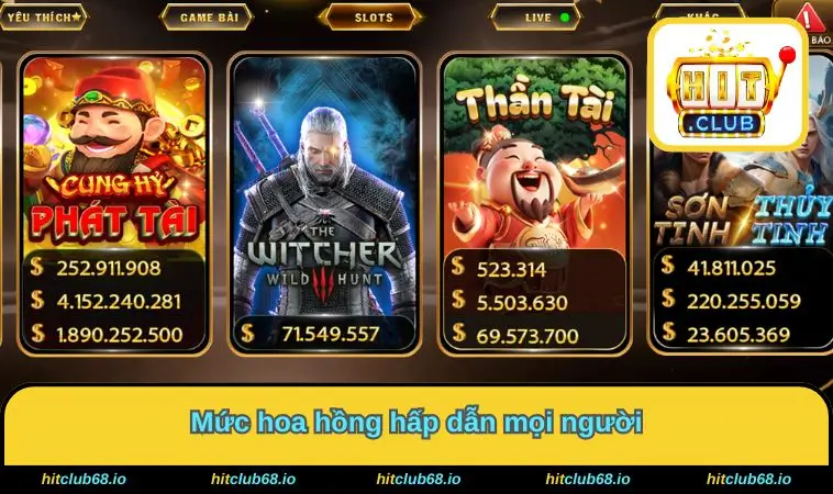 Mức hoa hồng hấp dẫn mọi người