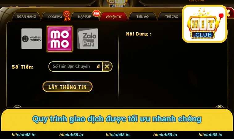 Quy trình thực hiện giao dịch nhanh chóng