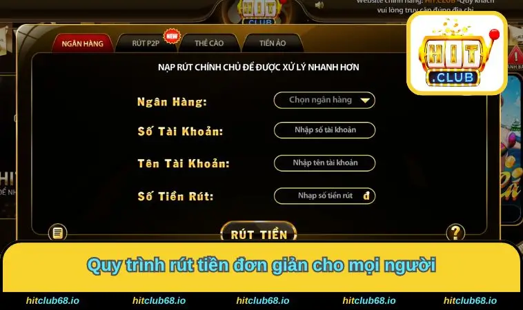 Quy trình rút tiền đơn giản cho mọi người