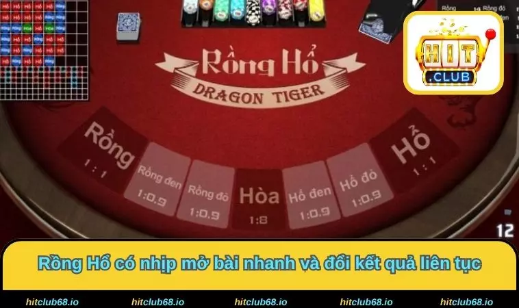 Rồng Hổ có nhịp mở bài nhanh và đổi kết quả liên tục